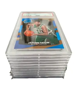 BULK MOSTLY PSA STAR RC BASEBALL/BASKETBALL LOT OF 10 DIFFERENT SLABS - Image 1