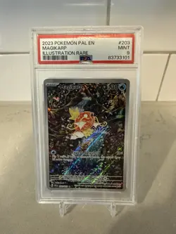 Pokemon Scarlet & Violet Paldea Evolved Magikarp Illustration Rare #203 PSA 9 - Image 1