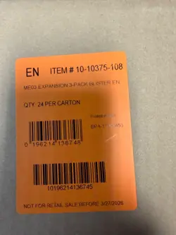 Pokemon TCG ME03 Perfect Order 3 PACK BLISTER BOOSTER CASE Factory Sealed 24 ct - Image 2