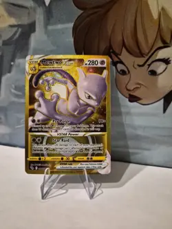 Mewtwo VStar 086/078 Gold Secret Rare Pokemon TCG Near Mint/Mint - Image 1