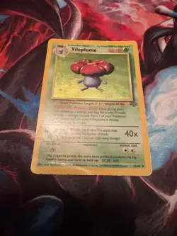 Pokemon TCG Vileplume Jungle 15/64 Holo Unlimited Holo Rare DMG - Image 2
