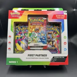 Pokemon First Partner Illustration Collection Series 1 TCG Promo Booster Box - Image 1