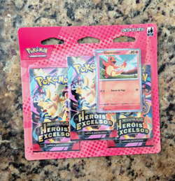 Pokemon TCG Ascended Heroes 3 pack blister Charmander Promo - Portuguese BR - Image 1