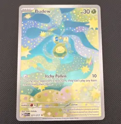 Pokemon Budew ASC 221/217 Illustration Rare Full Art Holo Yoko Hishida EN 2026 - Image 1