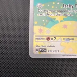 Pokemon Budew ASC 221/217 Illustration Rare Full Art Holo Yoko Hishida EN 2026 - Image 4