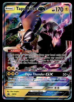Tapu Koko GX SM50 Promo SM Black Star Promos Pokemon HP dmg - Image 1