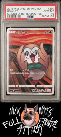 2018 Pokemon Japanese Sm Promo #290 Rowlet Munch: A Retrospective PSA 10 - Image 1