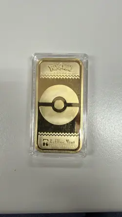 POKEMON 24K GOLD PLATED INGOT BAR MEW SINGAPORE MINT EXCLUSIVE Limited 688 - Image 2
