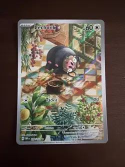 Lechonk SV03 Obsidian Flames 209/197 Holo Illustration Rare Pokemon TCG NM - Image 1