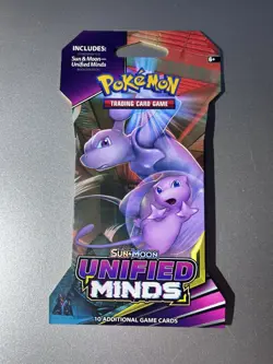 Pokemon TCG Sun and Moon Unified Minds Sleeved Booster Pack - Image 1