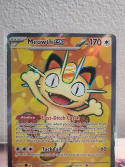 Pokemon TCG Meowth ex 107/088 Me03 Perfect order Full Art NM - Image 2