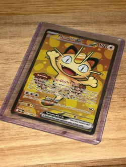 Pokemon TCG Meowth Ex 107/088 Perfect Order Ultra Rare Full Art Holo - Image 1