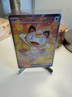 Pack Fresh Pokemon TCG - Meowth Ex - Perfect Order - 107/088 - Full Art - Mint - Image 1