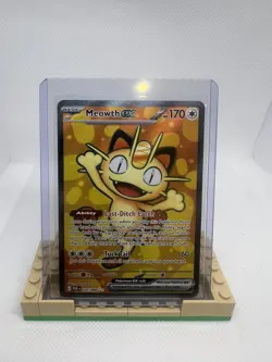Meowth ex Full Art 107/088 Me03: Perfect Order Pokemon TCG - Image 1
