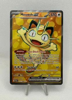 Meowth ex 107/088 - Perfect Order - Full Art Ultra Rare Holo - Pokemon TCG - Image 1
