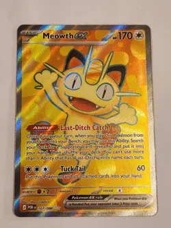 Meowth ex 107/088 Full Art POKEMON TCG Mega Evolution - Perfect Order - Image 1