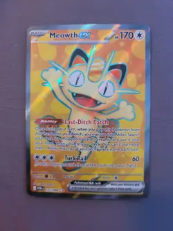 Meowth Ex Full Art 107/088 - Pokemon TCG Perfect Order - Pack Fresh - Image 1