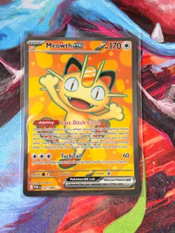 Meowth Ex Full Art 107/088 - Pack Fresh NM Pokemon TCG Perfect Order Rare - Image 3