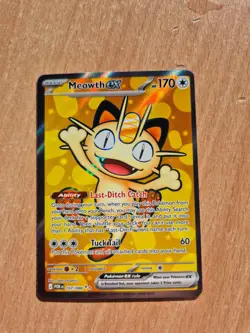 Meowth Ex Full Art 107/088 - Pack Fresh NM Pokemon TCG Perfect Order Rare - Image 1