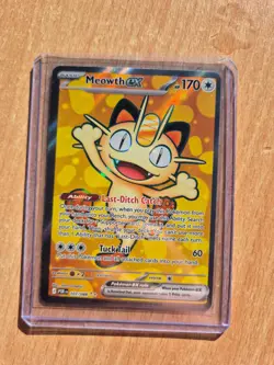 Meowth Ex Full Art 107/088 - Pack Fresh NM Pokemon TCG Perfect Order Rare - Image 3