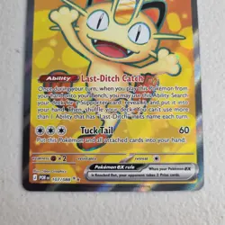 Meowth Ex Full Art 107/088 - Pokemon TCG Perfect Order - Pack Fresh - Image 4