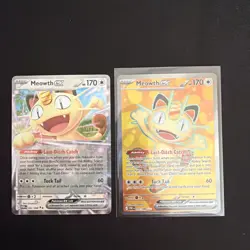 Pokemon TCG: Perfect Order - Meowth EX 062/88 + Meowth EX 107/088 Full Art Rare - Image 1