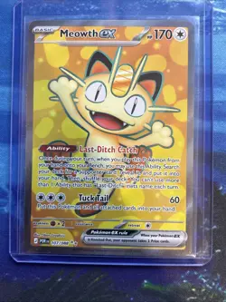 Pokemon TCG Meowth EX 107/088 Perfect Order Full Art NM - Image 1