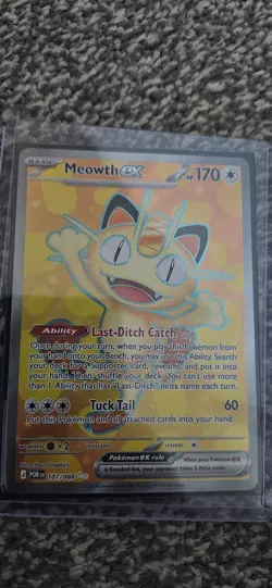 Meowth Ex Full Art 107/088 - Pokemon TCG Perfect Order - Pack Fresh - Image 2