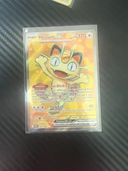Meowth Ex Full Art 107/088 - Pokemon TCG Perfect Order - Pack Fresh - Image 1