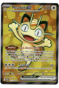 Pokemon TCG Meowth Ex Perfect Order Full Art 107/088 English - Image 1