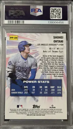 2025 Topps Chrome Power Players Shohei Ohtani #PP-25 - Image 3