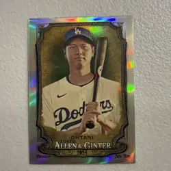 2024 Topps Allen & Ginter Shohei Ohtani Refractor #97 Los Angeles Dodgers Card - Image 1