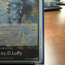 Monkey.D.Luffy OP15-092 R Rare One Piece Card Game Straw Hat Crew Black Card - Image 4