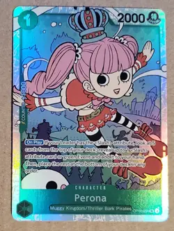 Perona OP12-034 - One Piece TCG Legacy of the Master SR English Foil Super Rare - Image 1