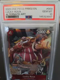 2025 One Piece TCG PRB02-003 The Best Vol 2 Lucky Roux Alt Art PSA 10 - Image 3