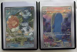 Castform Sunny Form 195/191 & Wailord 162/159 Lot Of IR Pokemon Cards NM 2 Cards - Image 1