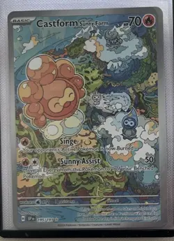 Castform Sunny Form 195/191 & Wailord 162/159 Lot Of IR Pokemon Cards NM 2 Cards - Image 3