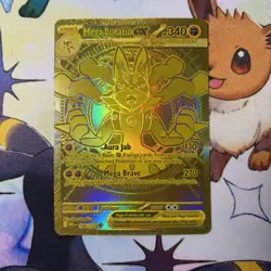 Mega Lucario ex 188/132 Gold Hyper Rare Pokemon Card Near Mint+ Pack Fresh Holo - Image 1