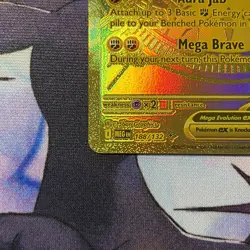 Mega Lucario ex 188/132 Gold Hyper Rare Pokemon Card Near Mint+ Pack Fresh Holo - Image 5