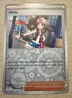 Pokemon TCG Hilda 084/086 White Flare Reverse Holo Trainer Card - Image 1