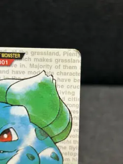 Pokemon Carddass Card Bulbasaur No.1 Bandai Pocket Monsters Green ver. 1996 - Image 4