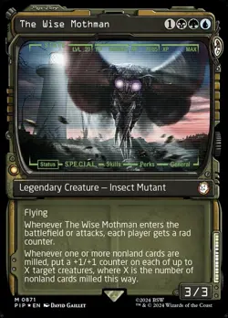 [1x] The Wise Mothman - Surge Foil - Showcase Near Mint, English Universes Beyon - Image 1