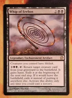Magic: The Gathering Whip of Erebos Theros Rare Legendary Artifact Black Regular - Image 1
