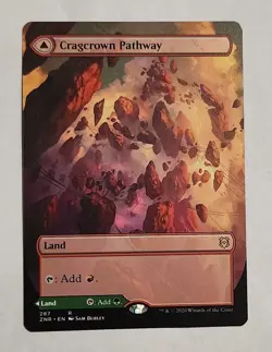 MTG Cragcrown Pathway (Borderless) - Zendikar Rising Regular - NM Magic - Image 1