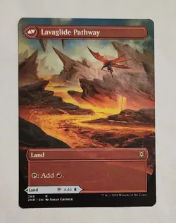 MTG Riverglide Pathway (Borderless) - Zendikar Rising Regular - NM Magic - Image 2