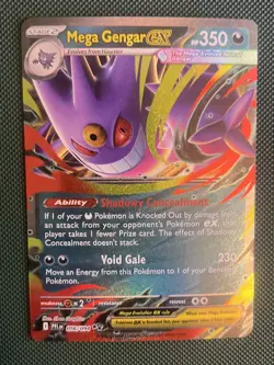 Pokemon TCG Mega Gengar ex 056/094 Me02: Phantasmal Flames Holo - Ultra Rare - Image 1