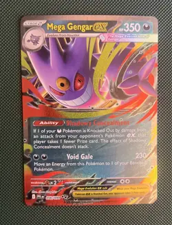 Pokemon TCG Mega Gengar ex 056/094 Me02: Phantasmal Flames Holo - Ultra Rare - Image 5