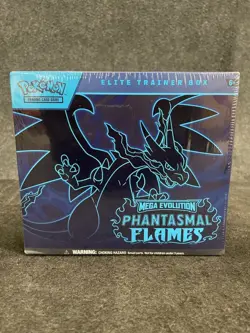 Pokemon TCG Mega Evolution Phantasmal Flames Elite Trainer Box, Box Wear - Image 1