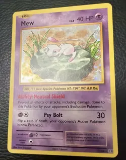 MEW 53/108 XY EVOLUTIONS POKEMON Card (HOLO RARE - Image 2