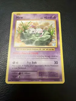 MEW 53/108 XY EVOLUTIONS POKEMON Card (HOLO RARE - Image 3